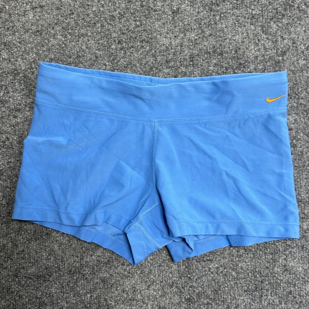 Nike Shorts Womens Size S Blue Dri-Fit Athletic Compression Stretch Yoga Gym